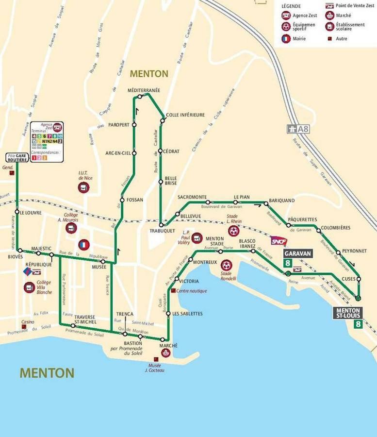 Menton Smartworking And Relax On The Beach, Seaview Экстерьер фото
